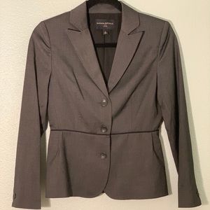 Banana Republic Gray Long Sleeve Petite Blazer
